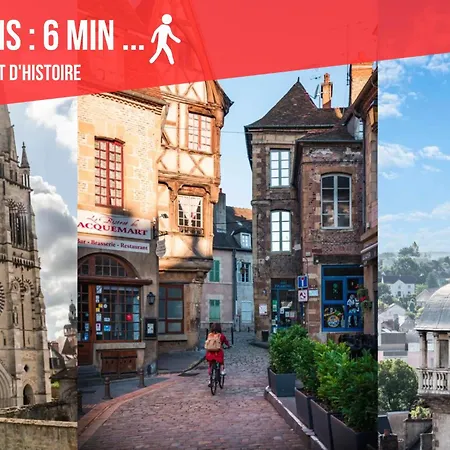 Apartment Escapade A Moulins, Elegant Rez-de-chaussee Et Parking Gratuit Moulins (Allier)