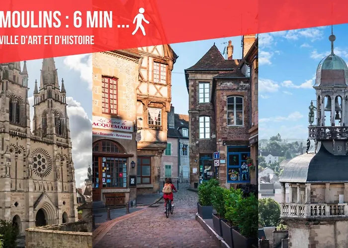 Apartment Escapade A Moulins, Elegant Rez-de-chaussee Et Parking Gratuit Moulins (Allier)